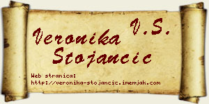 Veronika Stojančić vizit kartica